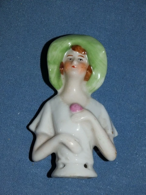DEMI FIGURINE POUPEE Marquise Tee Puppee Half Doll N°13955 Annee 1920