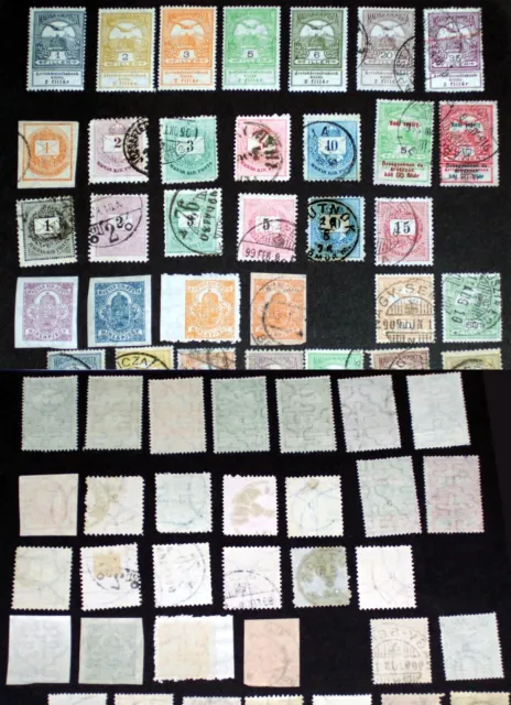 Über 340 alte postfrische, ungebr., gestempelte Briefmarken Ungarn von 1874-1945