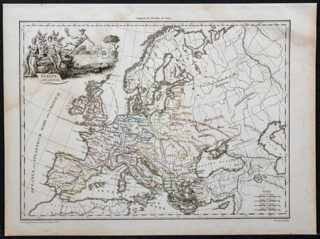 L'Europe Par Arrowsmith & Lewis 1812 Ancienne Carte Ancienne D'époque