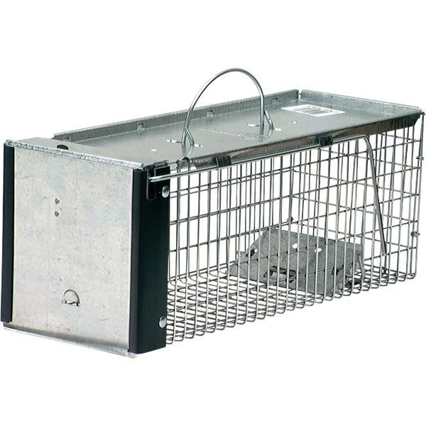 1-Havahart Galvanized Steel 16 In. Live Squirrel, Chipmunk, Rat, & Weasel Trap