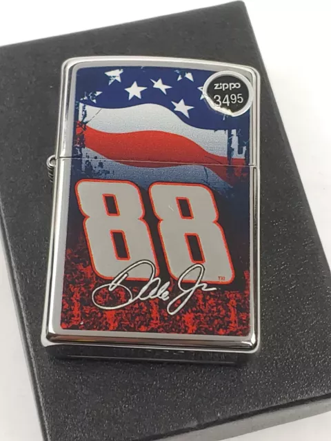 Zippo 24999 Dale Jr 88 w/Flag on High Polish Chrome Lighter - JAN (A) 2011