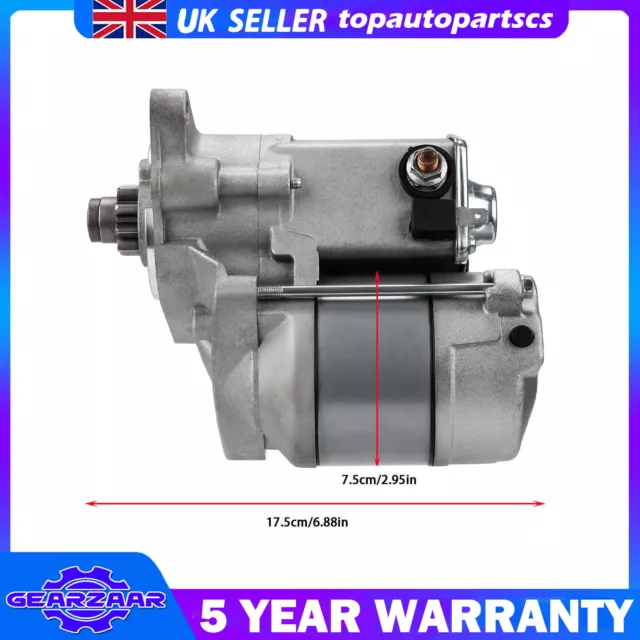 New Starter Motor Fits Kubota 05 Series ALL MODELS D905 D1105 V1505 -E -T -ET04