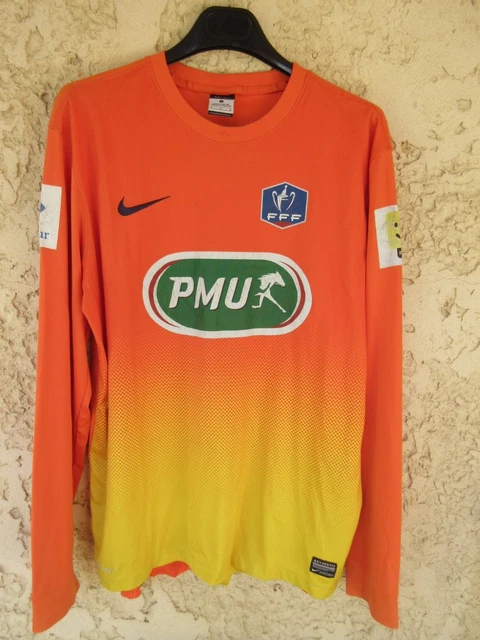 MAILLOT GOAL PORTÉ n°1 COUPE DE FRANCE NIKE PMU match worn GK
