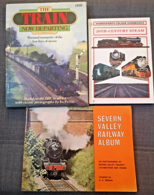 Railway Books Hardback & Paperback - Trains, Severn, 20th Century Steam JOB LOT