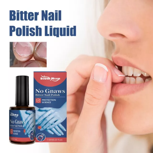 1/2/3Pcs No Bite Bitter Nail Polish Liquid Nail Chewing Stop Sucking Thumb