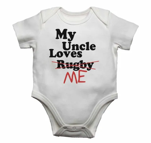 My Uncle Loves Me not Rugby - Bambino Body body bambino Cresce Stampa Grafica