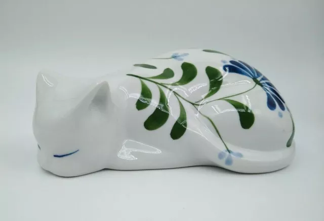 Vintage Dansk Ceramic SAGE SONG Ceramic Sleeping Cat Figurine