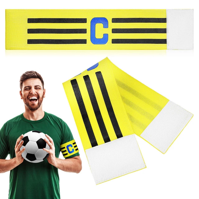 2 Pcs Captain Arm Bands Football Armbands Field Markings Team Training Aids