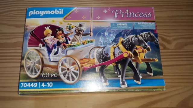 Playmobil Princess - Calèche romantique - 70449 - 60 Parties