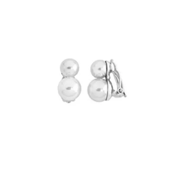 Boucles D'Oreilles MAJORICA Argent Perles 8/10 MM Sans Bâton Seulement Étrier