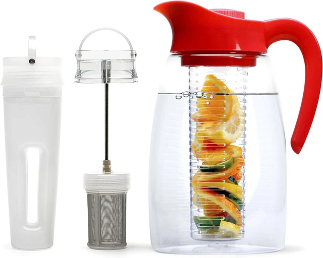 Primula Beverage System 2.9 Qt Red with Fruit Infusion Core, Tea Infusion Core