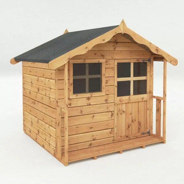 5x5 KIDS PLAYHOUSE WOODEN GARDEN COTTAGE DEN CHILDRENS WENDY HOUSE OUTDOOR NEW