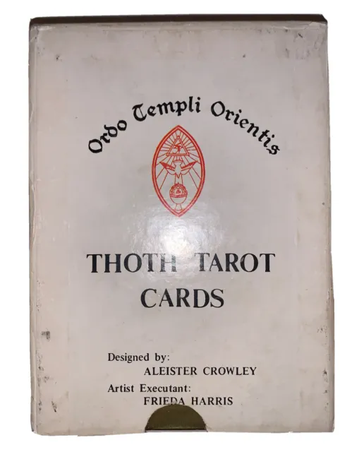 Aleister Crowley, Jeux Thoth Tarot, Blanc Boîte B, US Imprimé, Occulte, OTO ,