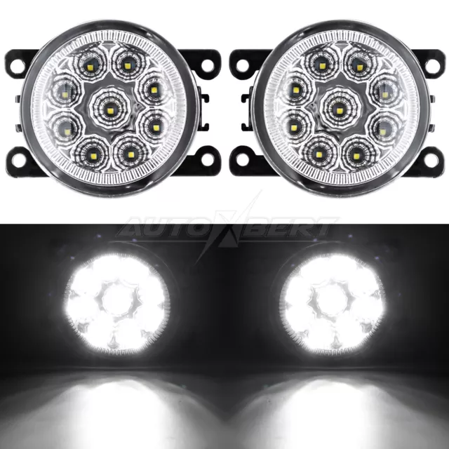 ⭐2x Front Bumper LED Fog Lights Driving Lamps For Ford Nissan Acura Honda Suzuki