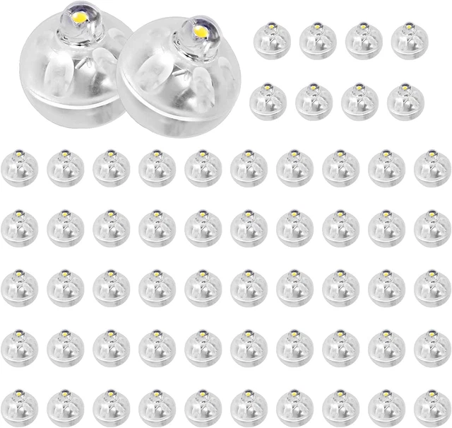 60 Stück Mini LED Ballonlichter Gelb - Wasserdichte Partybeleuchtung