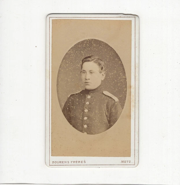 CDV Foto Soldat - Metz um 1880