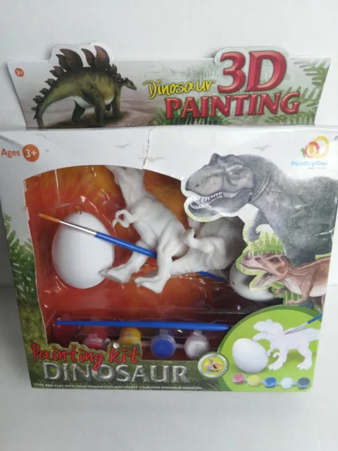 the twiddlers - 3d dinosaur kids painting set - diy arts & crafts