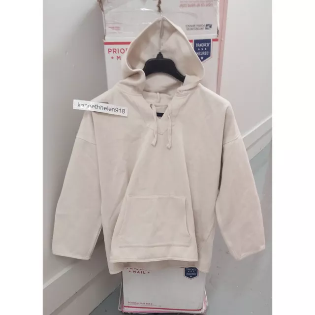Levis Made And Crafted Mens Woven Hoodie Sweatshirt Pristine Size 4 (Xlarge)
