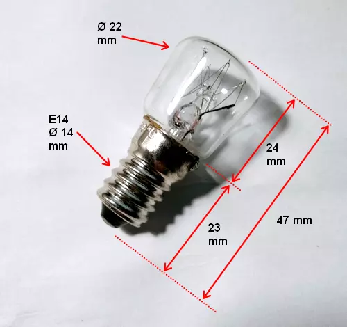 E14 15W Lampe Ampoule cuisinière lumineuse de four haute température 300°C  220V