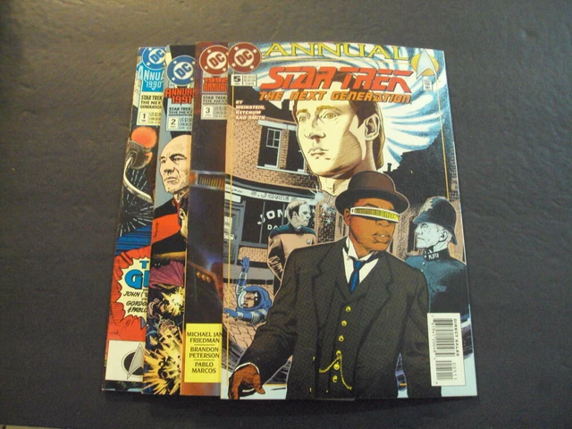 4 Iss Star Trek Next Generation Annuals #1-3,5 Copper Age DC Comics ID:74942
