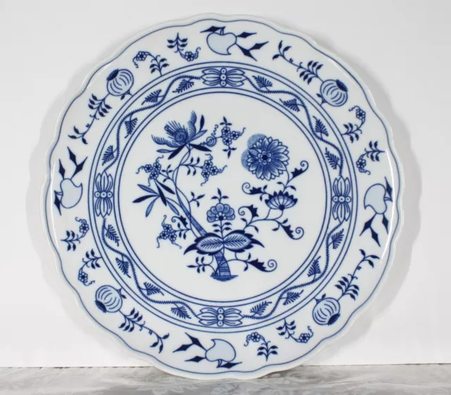 Rare! Zwiebelmuster Blue Onion 12” Charger / Serving Plate (Cr031) Czechslovakia