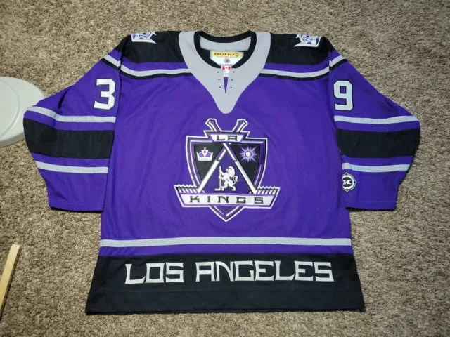 AUTHENTIC VINTAGE LUC ROBITAILLE KINGS HOCKEY JERSEY CCM KOHO 23x28