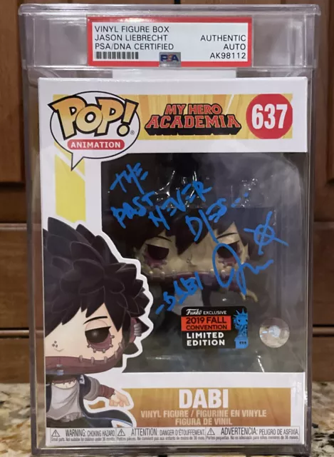 Funko Pop! My Hero Academia Dabi NYCC SIGNED PSA Encapsulated