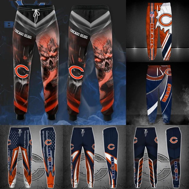 Chicago Bears Mens Casual Sweatpants Gym Workout Pants Sports Trousers Fans Gift