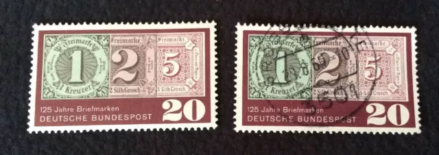 Briefmarken BRD 1965, Mi.Nr. 482, 125 Jahre Briefmarken, postfr. und gestempelt