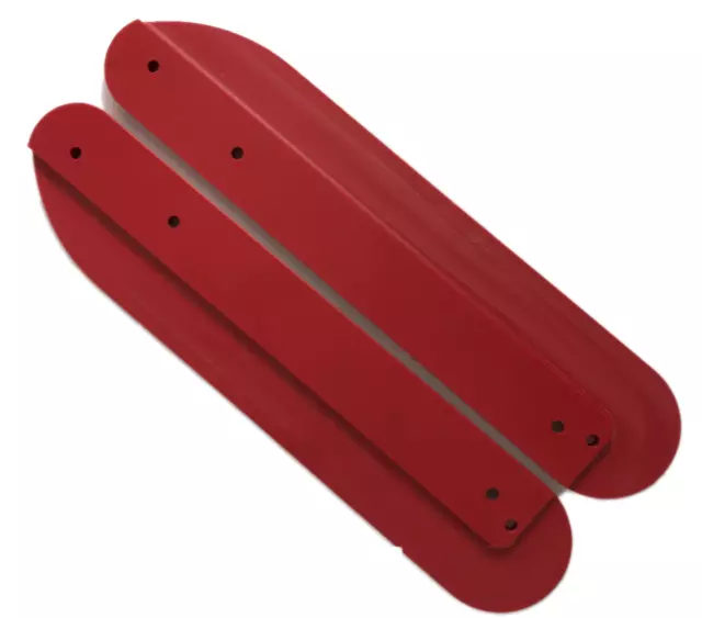TonyKart Kart Chassis Protectors Skid Plates - Kerb Riders  - Sides Only - Red -