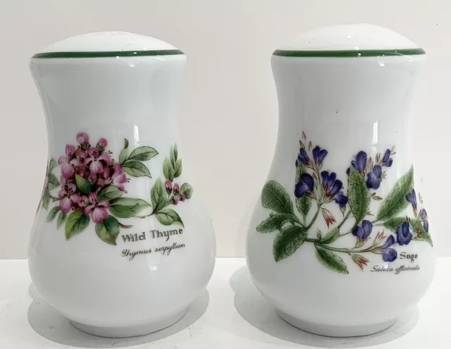 TARE ~ VINTAGE ~ Royal Worcester Kräuter Salz & Pfeffer Töpfe