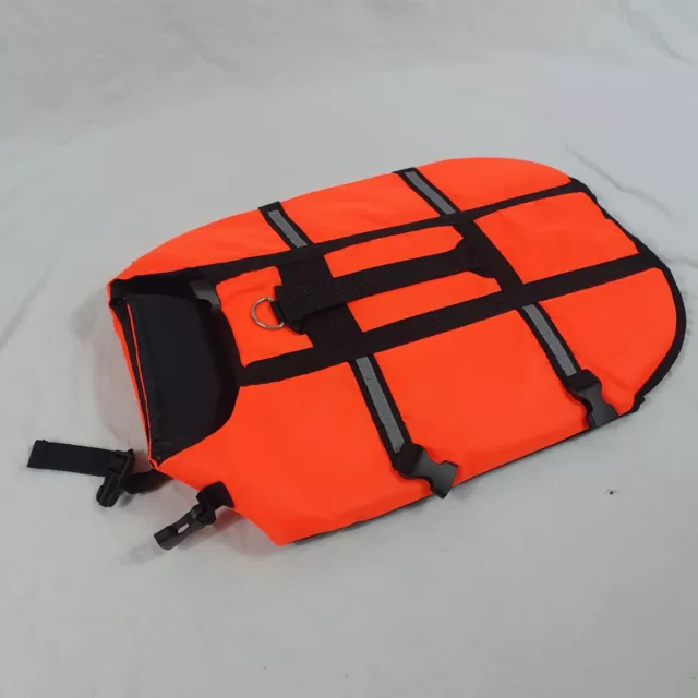 Small Dog Life Jacket Orange Float Buoyance Aid