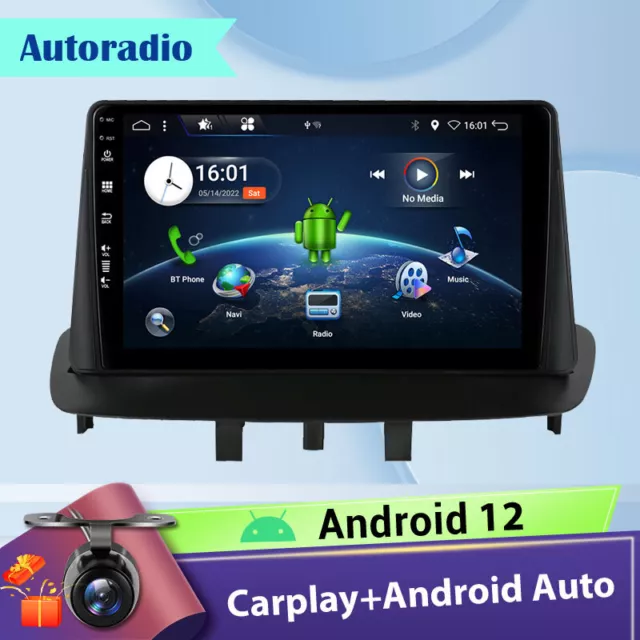 Pour Renault Megane 3 2008-14 Android 12 Autoradio 2 Din GPS Nav BT DAB WiFi FM