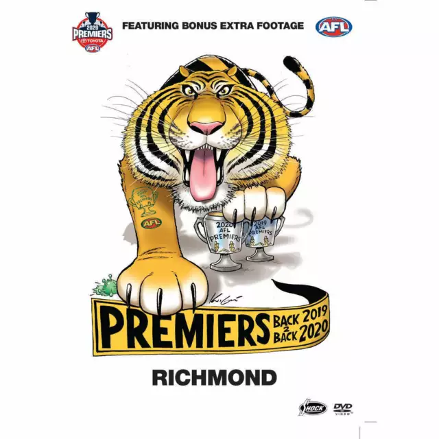 AFL 2020 Premiers Richmond (DVD) New & Sealed - Region 4