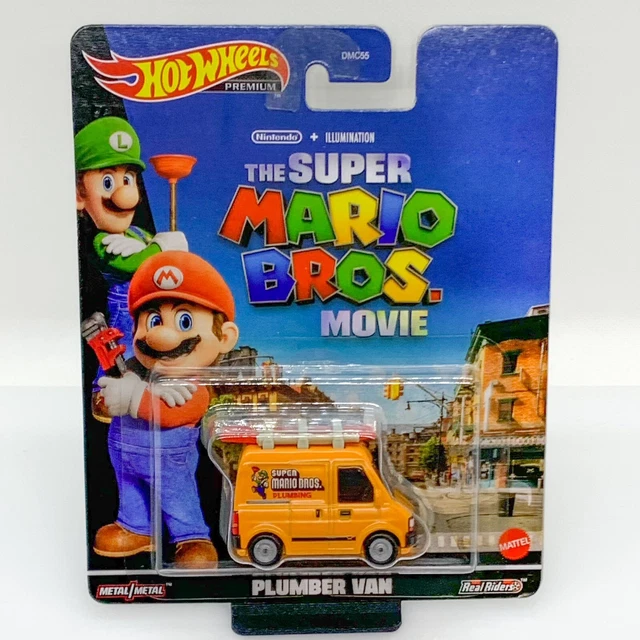 HOT WHEELS PREMIUM 2023 NEU SUPER MARIO BROS PLUMBER VAN * NEU OVP EUR
