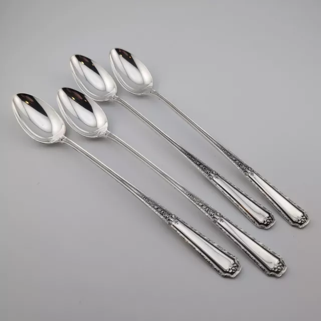 Towle Louis XIV Sterling Silver Iced Tea Spoons 7 7/8" - No Monogram - Set of 4