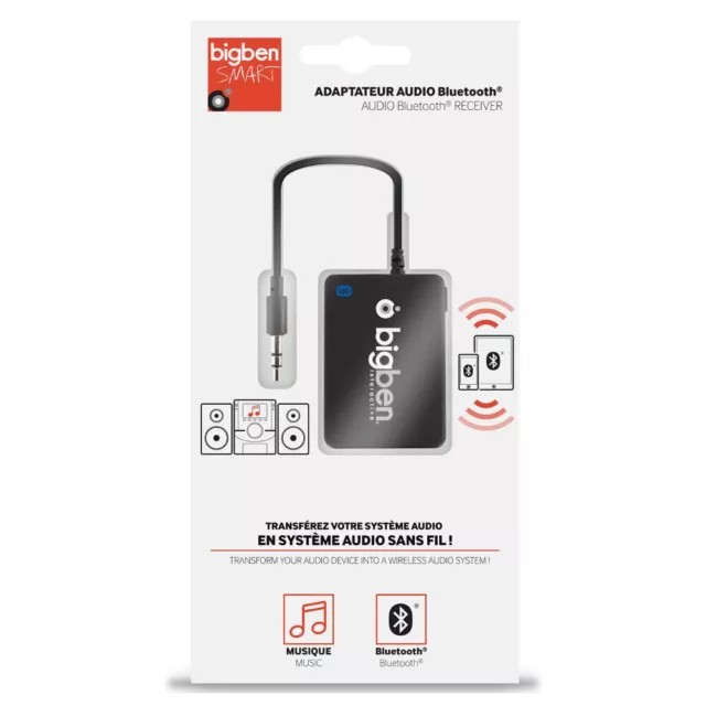 Adaptateur Audio Bluetooth Bigben Smart Avec Prise Jack 3.5Mm Universel