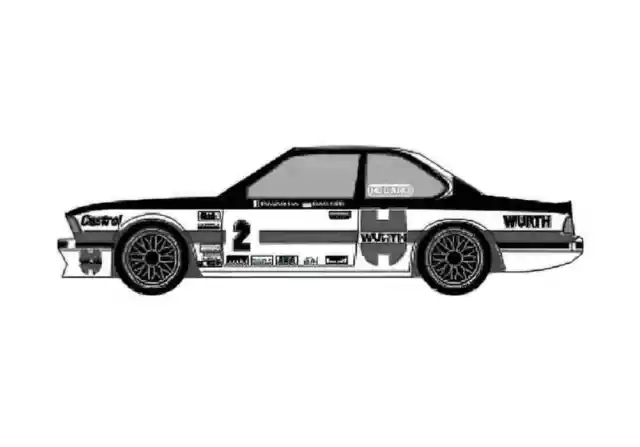 A4 Photo Blueprint BMW 6 Series E24 633CSi Coupe 1984