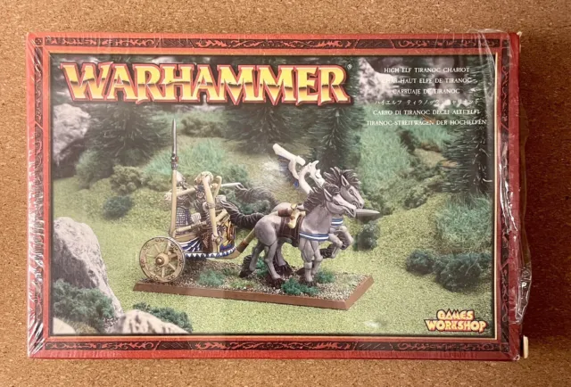 Warhammer High Elf Tiranoc Chariot New in Box Métal Plastique GW Elves Complet