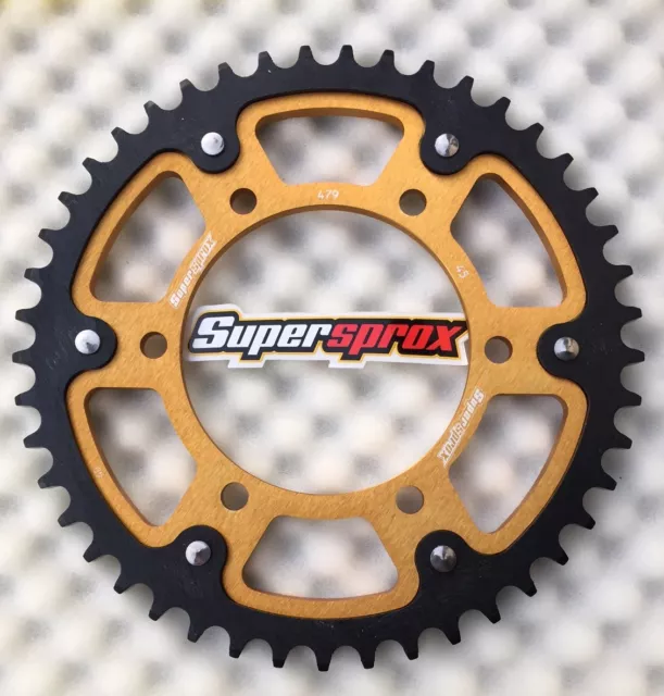 Supersprox Stealth Kettenrad Yamaha YZF R1, 479-45, sprocket, RN12, RN19, gold