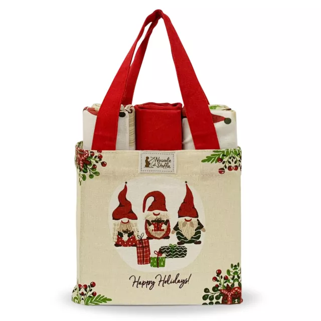 Set Torchons Et Sac Noel Nuvole di Stoffa Déco Idée Cadeau Noël 5734