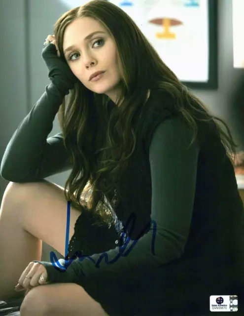 Elizabeth Olsen 8X10 photo Signed  /  autographed  w / COA  G.A.