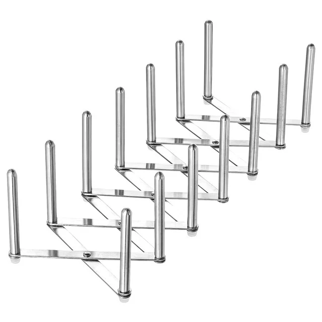 24x Acryl Tellerständer Transparent - Verstellbare Display Halter 6.5x5x5.5cm