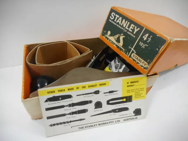 Stanley Bailey No 4 1/2 Bench Plane Boxed With Pamphlet  .. Great Condition