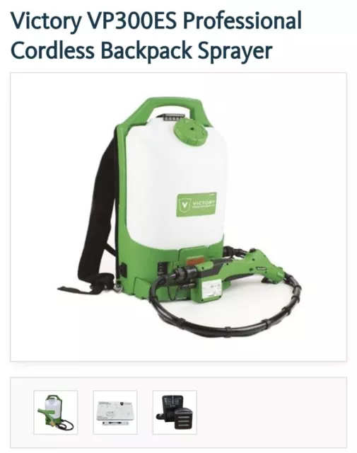 Victory Innovations Professional Cordless Electrostatic Backpack Sprayer
