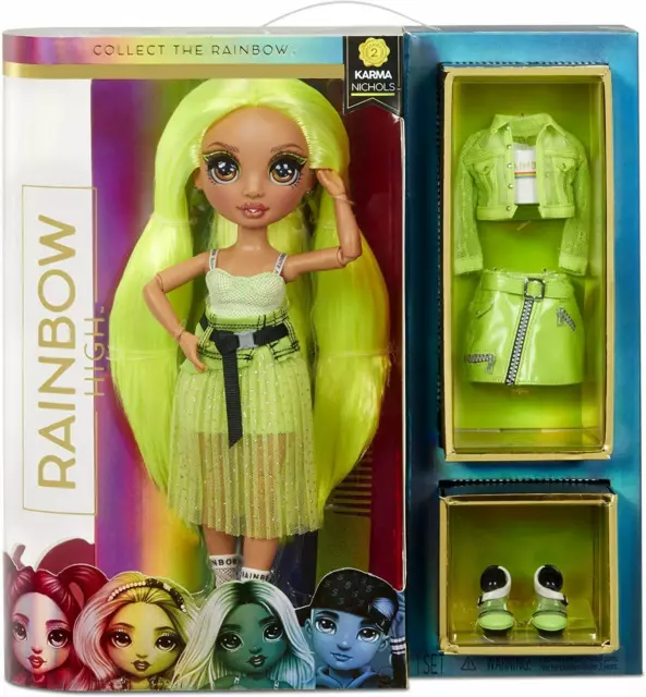 Rainbow High Fashion Doll Karma Nichols Mga Série 2 #572343