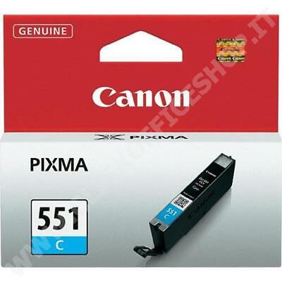 Cartuccia Canon Cli-551C 6509B001 (340 Pagine) Ciano - Originale