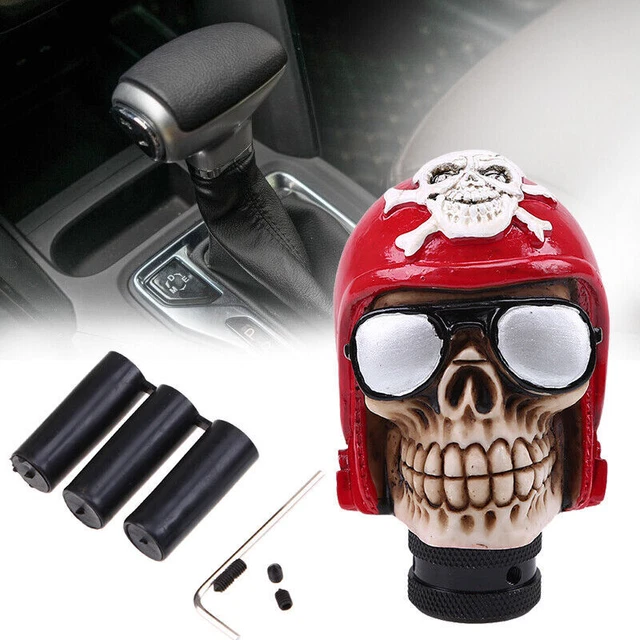 Red Skull Head Universal Auto Manual Stick Gear Shift Knob Lever Shifter Handle