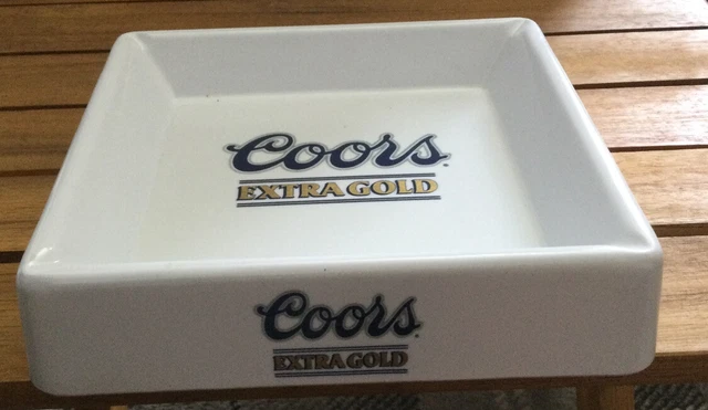 Coors Beer Melamine Ashtray Made In England 7 “ Square