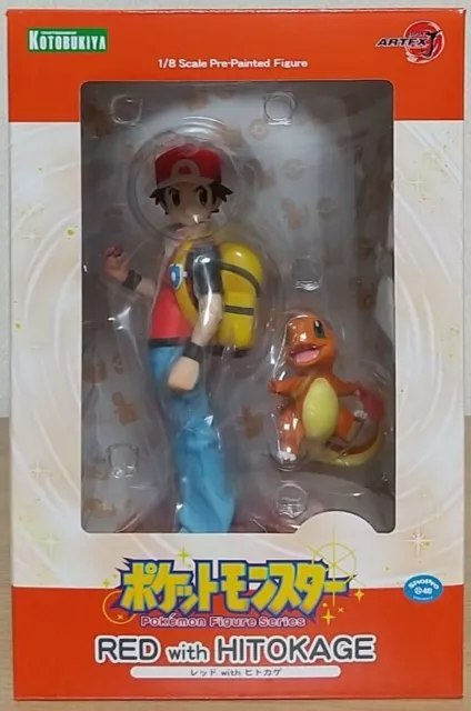 Pokemon Series Red with Charmander 1/8 PVC Figure Kotobukiya ARTFX J Japan